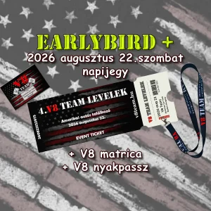 4.V8 Team Levelek Early + 2026.08.22.szombat
