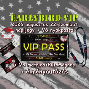 4.V8 Team Levelek Early VIP 2026.08.22.szombat