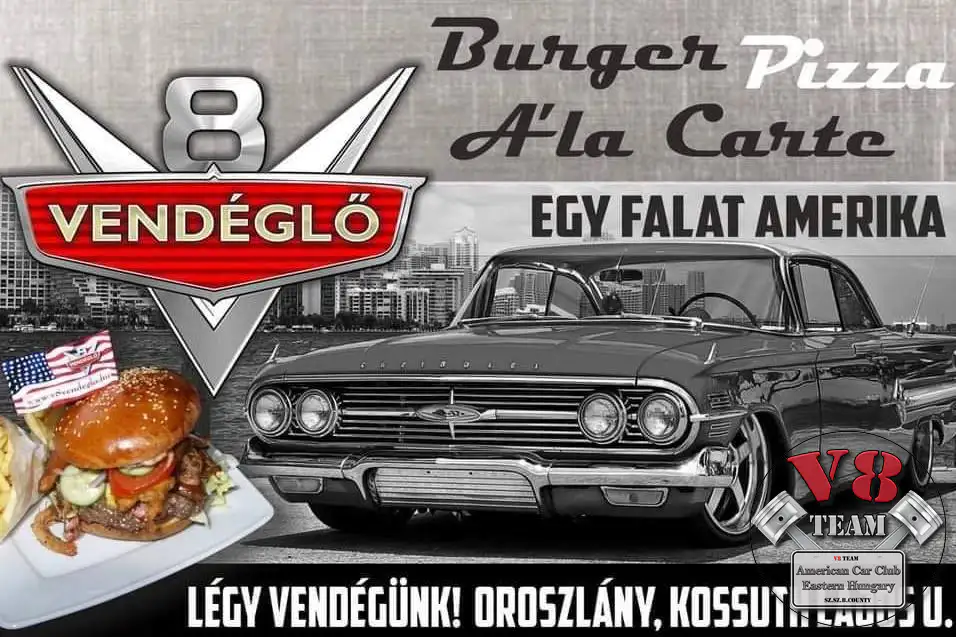 V8 Team Road Book / Road Diner / V8 Vendéglő Oroszlány