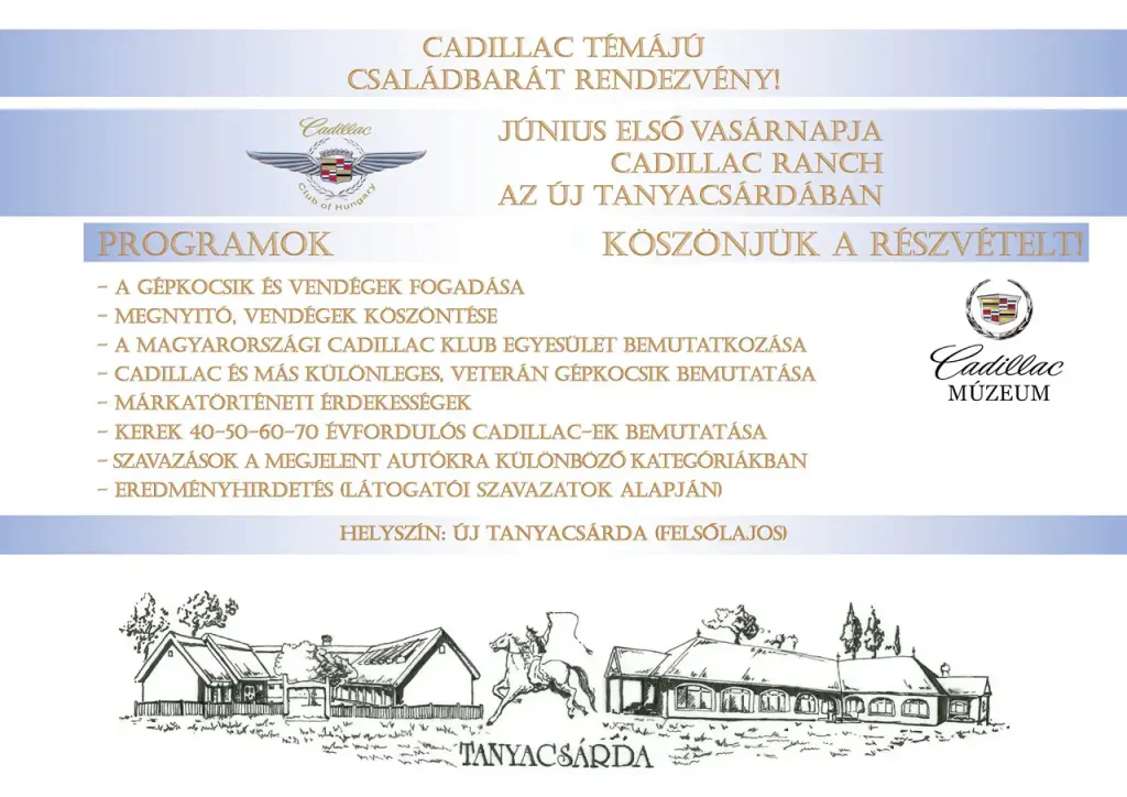 Cadillac ranch Új tanyacsárda Felsőlajos